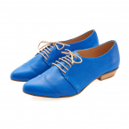 Royal blue oxford shoes, Polly Jean