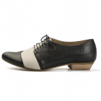 Polly Jean, B&W Handmade leather oxford shoes