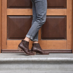 Heeled ankle boots, Sheryl in brown