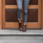 Heeled ankle boots, Sheryl in brown