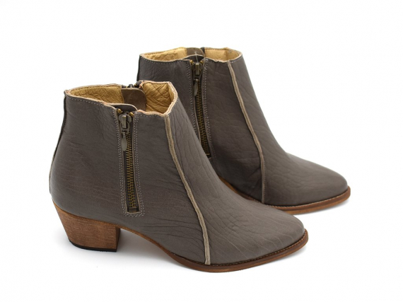 Heeled ankle boots, Sheryl in gray