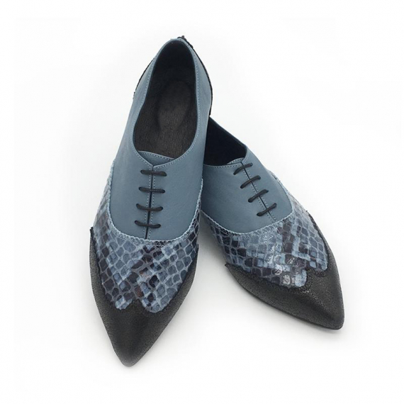 Classic pointy oxfords, Valerie blue