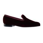 Plain Albert Burgundy Velvet