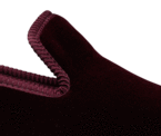 Plain Albert Burgundy Velvet