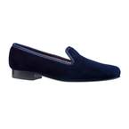 Plain Albert Navy Velvet