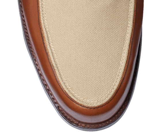 Richmond 2 Tan Burnished Calf & Stone Canvas