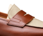 Richmond 2 Tan Burnished Calf & Stone Canvas