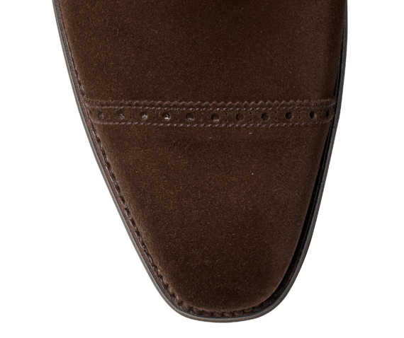 Westbourne Dark Brown Calf Suede