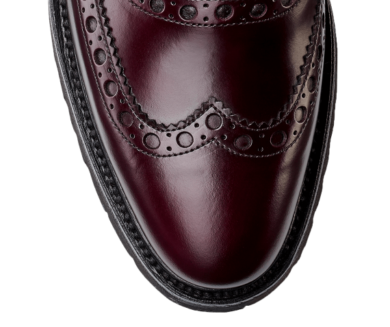 Amy Burgundy Cavalry Calf